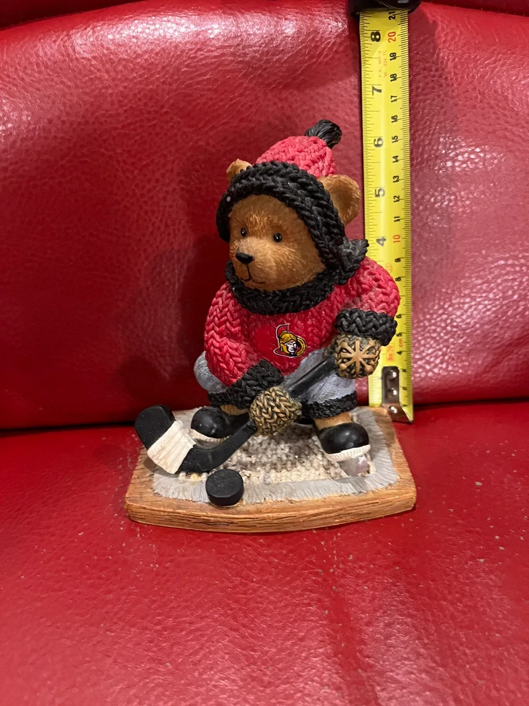 NHL Hockey Bear Figurine - Ottawa Senators Limited Edition