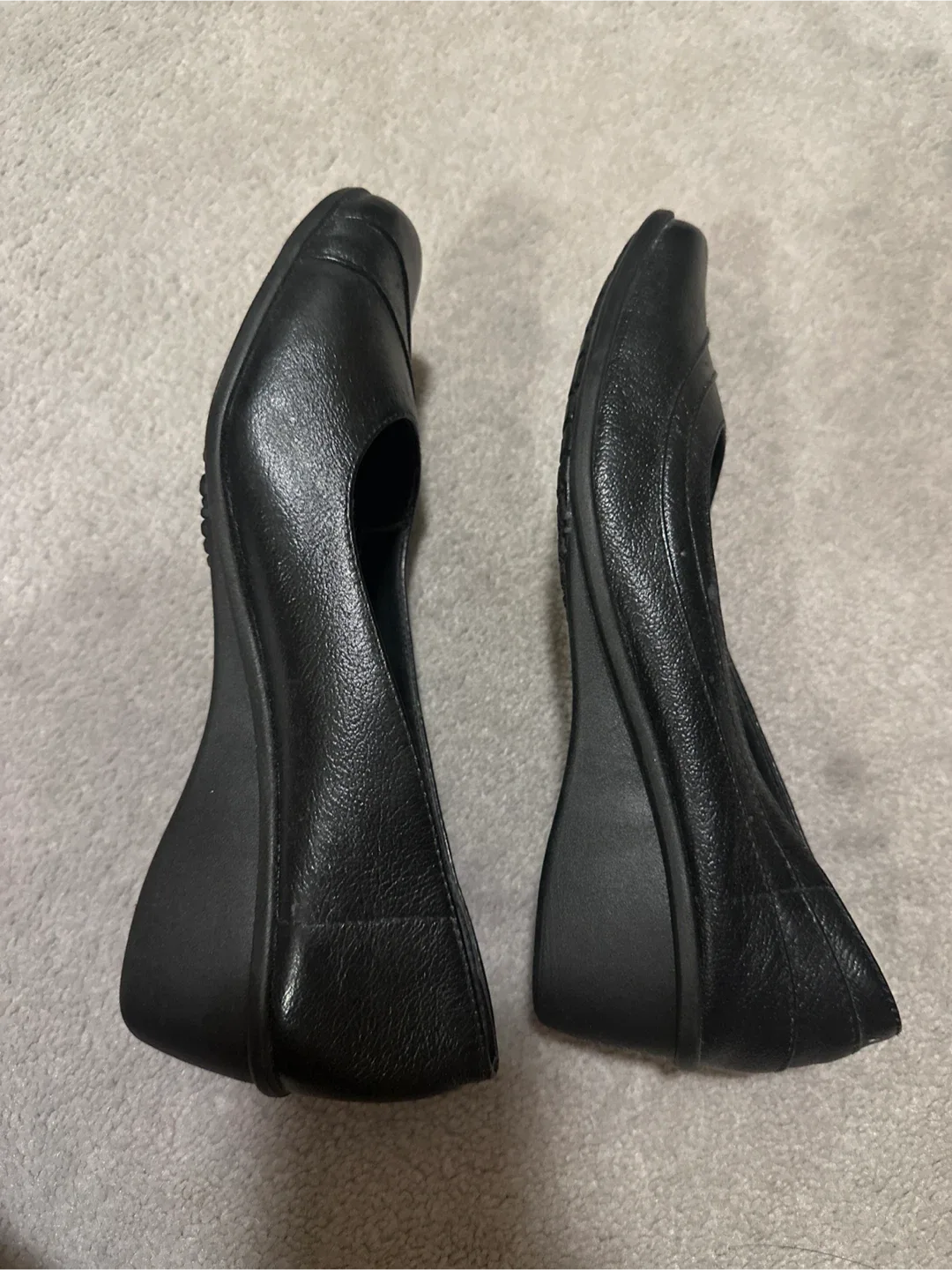 New Black Wedge Shoes - Size 7 image indicator(3)