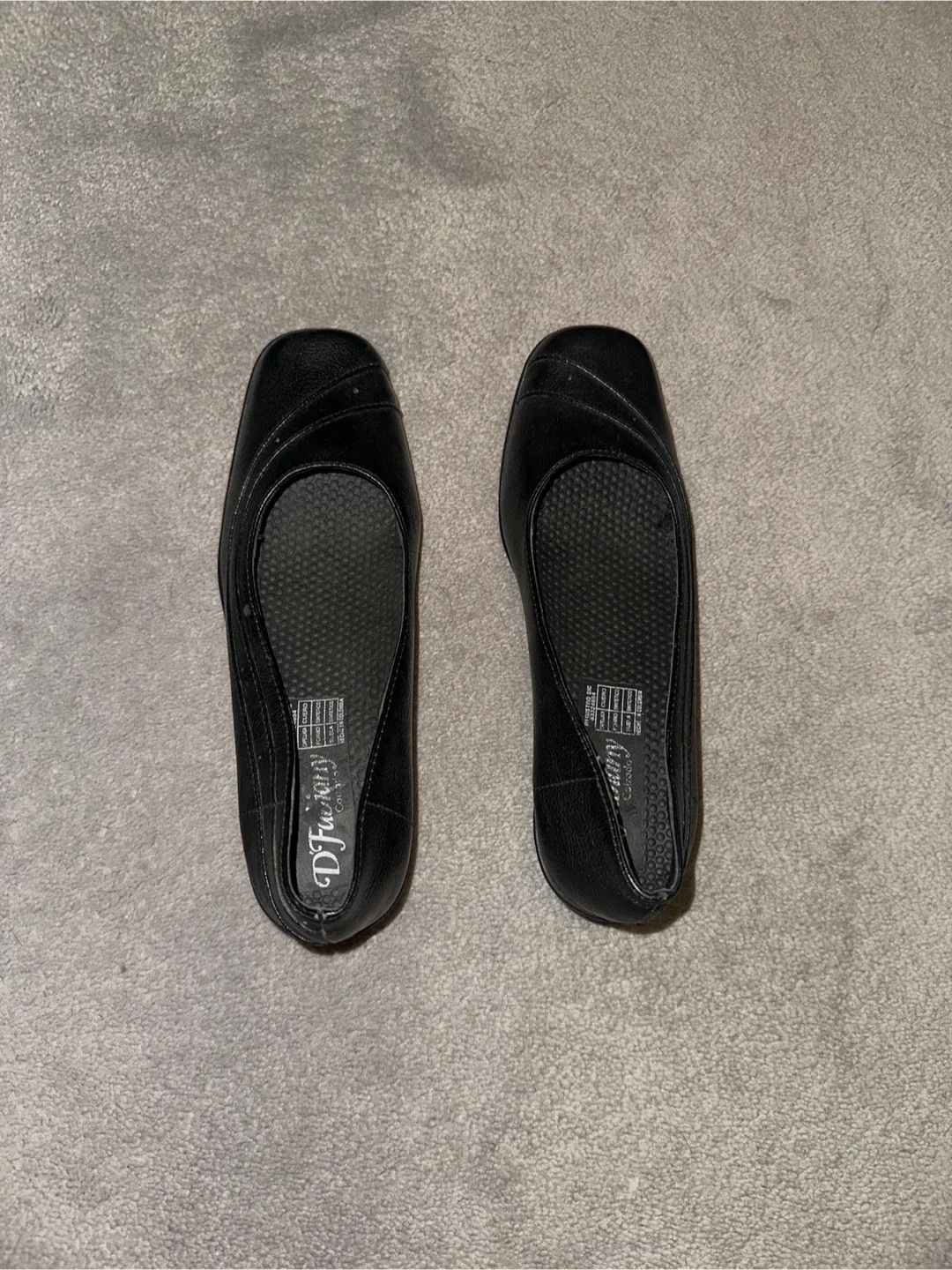 New Black Wedge Shoes - Size 7