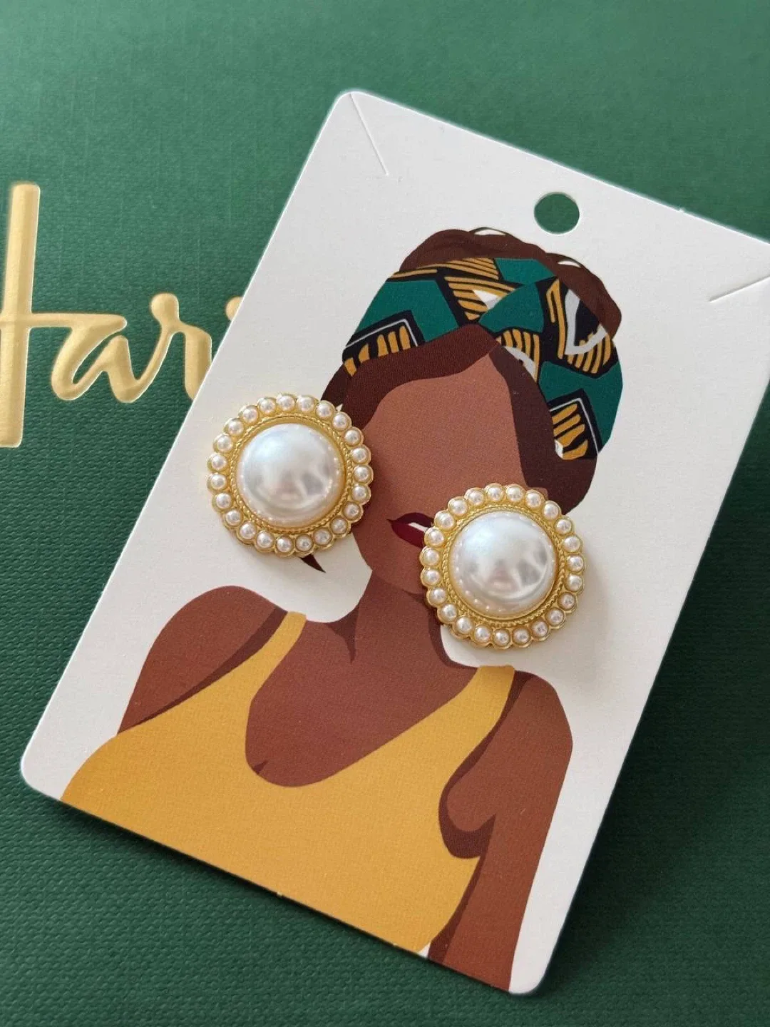 Elegant Pearl Stud Earrings