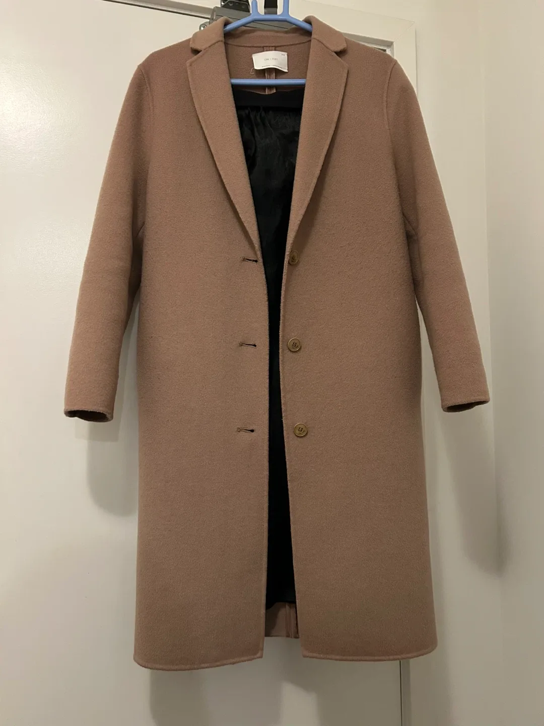 Oak + Fort Wool Blend Coat Brown XS