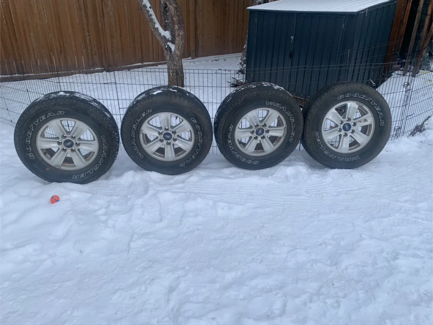 Factory Ford 2019 17 inch tires and rims with sensors