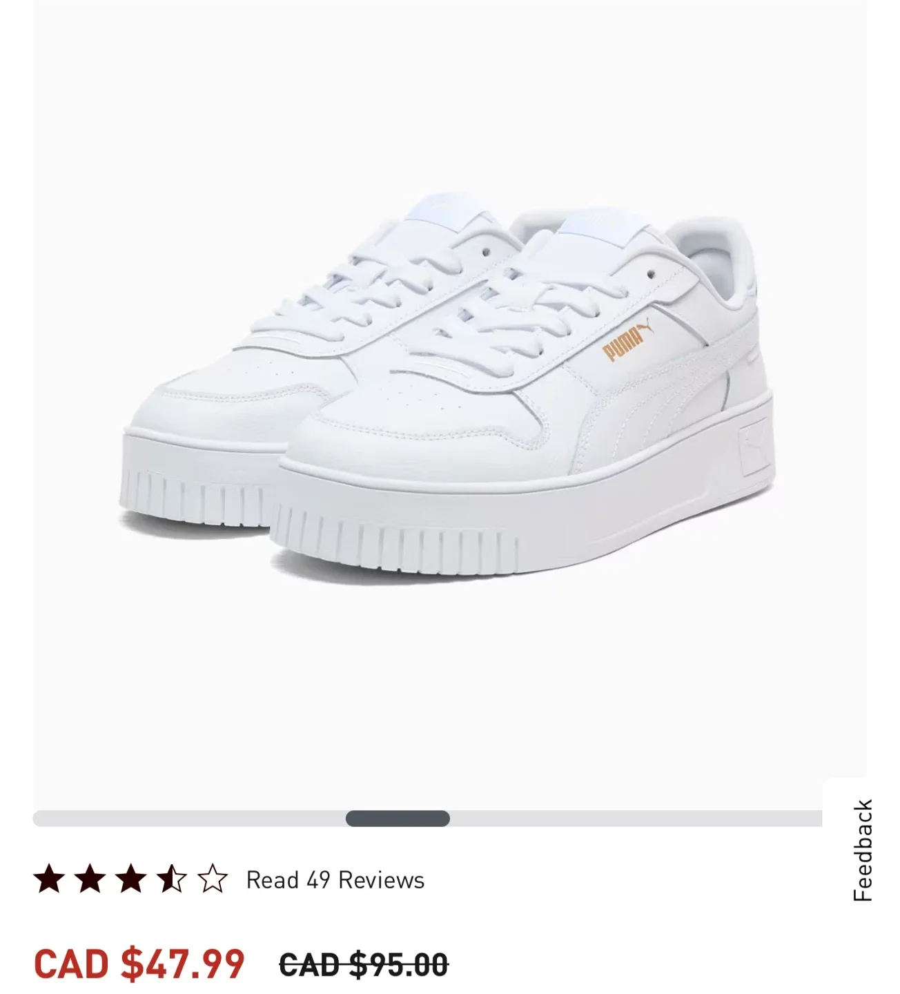 Puma Caven 2.0 White Sneakers