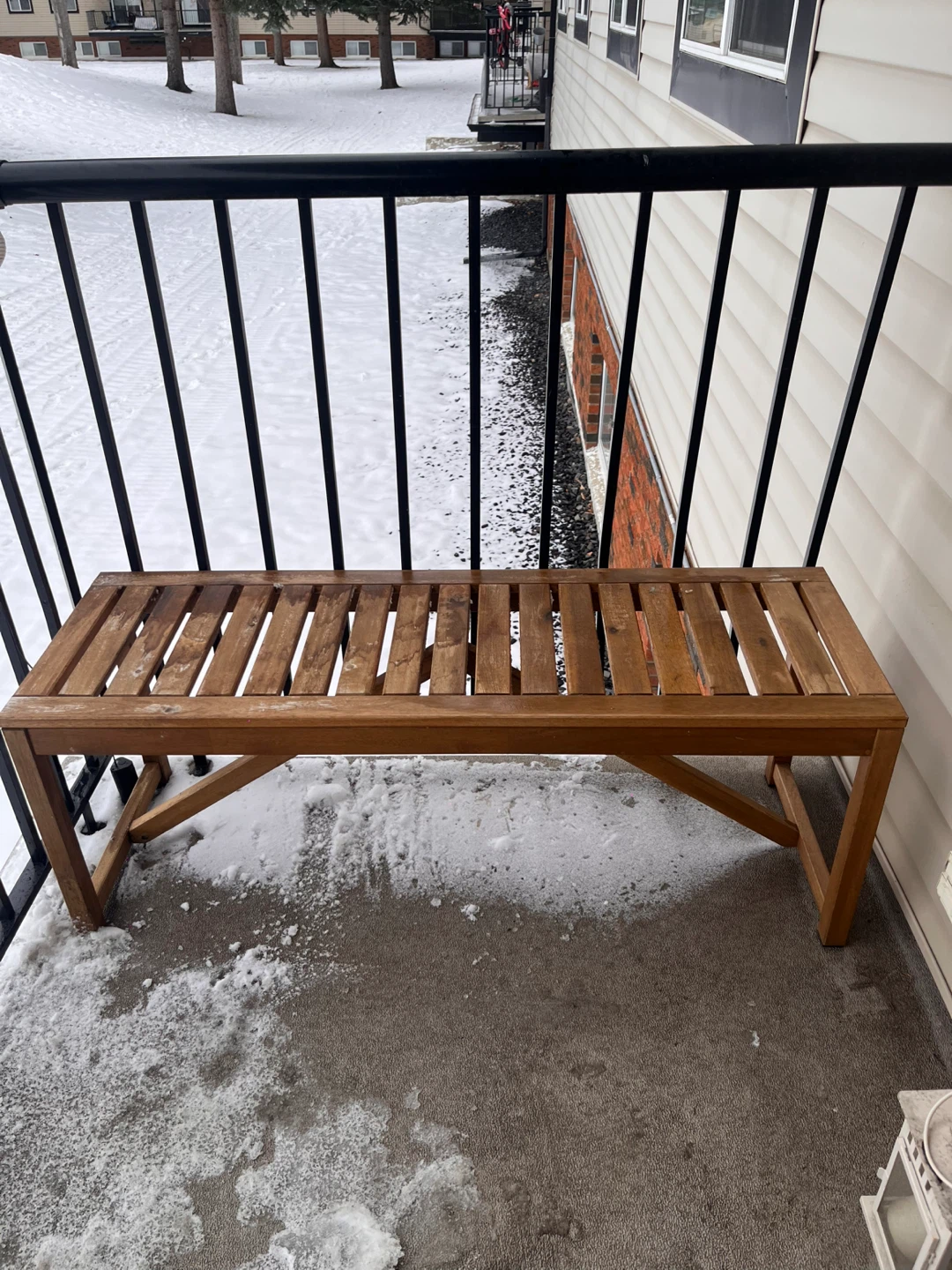 Wooden Outdoor Bench - photo 2