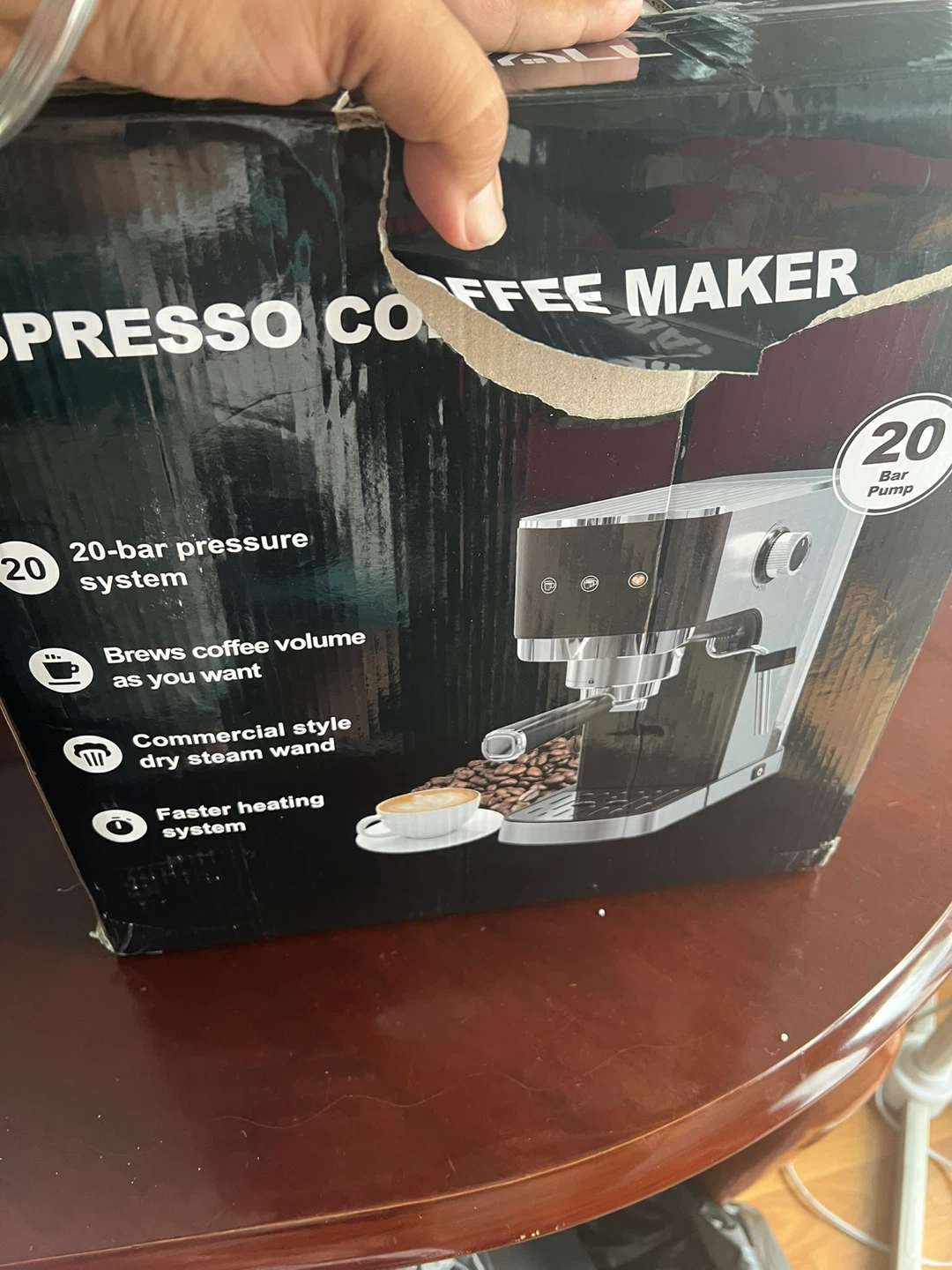 WHALL XF-CM007 Espresso Coffee Maker - Silver - photo 5