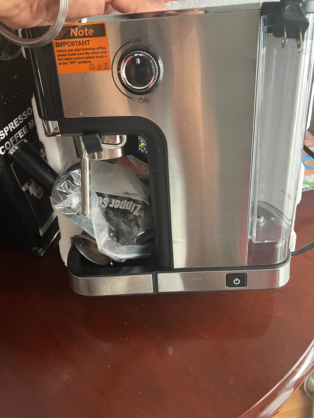 WHALL XF-CM007 Espresso Coffee Maker - Silver - photo 2