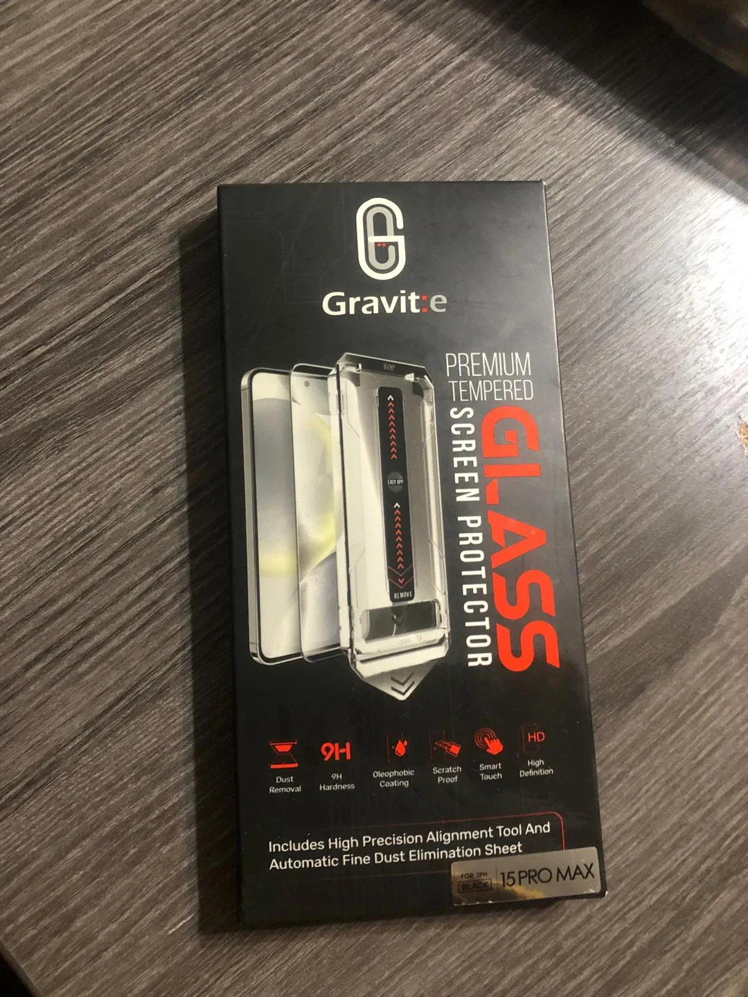 New Gravite 9H Tempered Glass 2-Pack iPhone 15 Pro Max