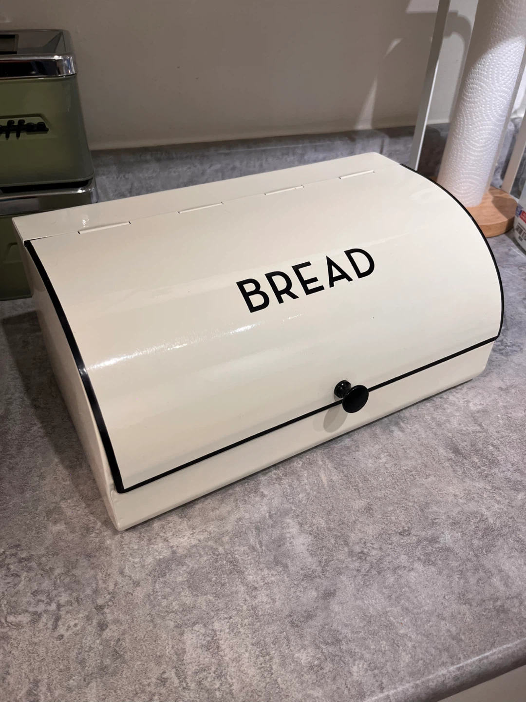 Cream Bread Box