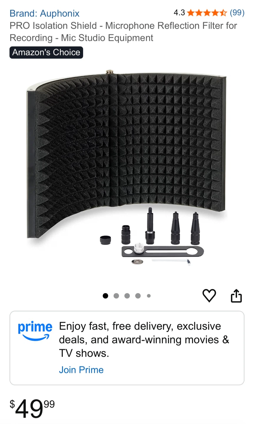 Microphone Isolation Shield-New In The Box! - photo 5