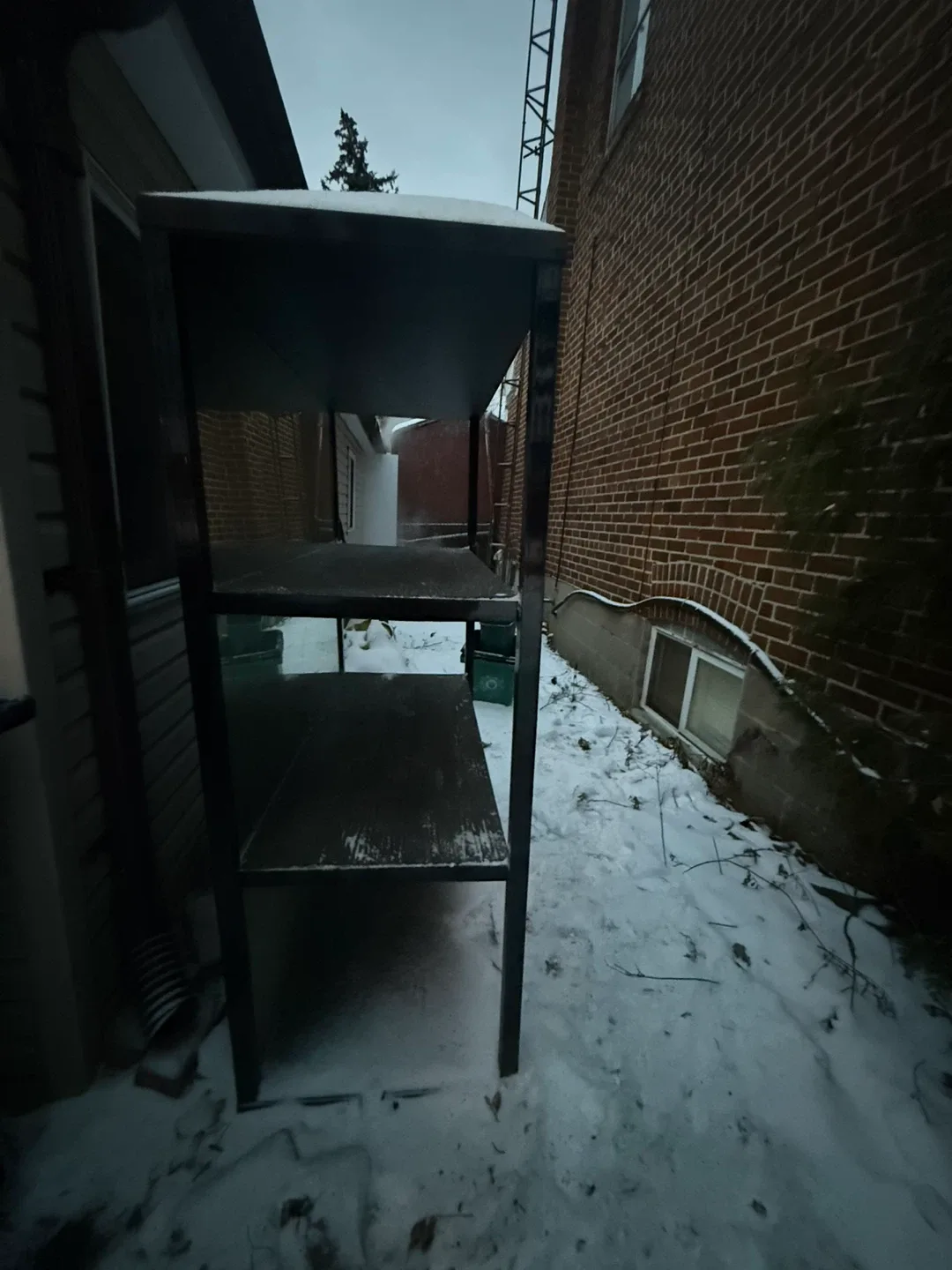 Black 4-Shelf Unit with Mirrored Backing – Very Solid & Heavy image indicator(4)