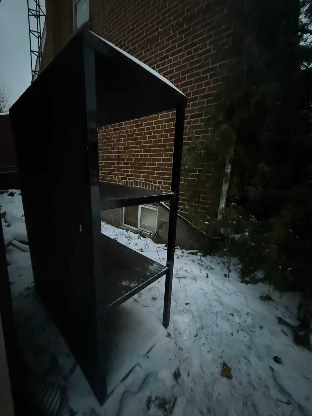 Black 4-Shelf Unit with Mirrored Backing – Very Solid & Heavy image indicator(6)