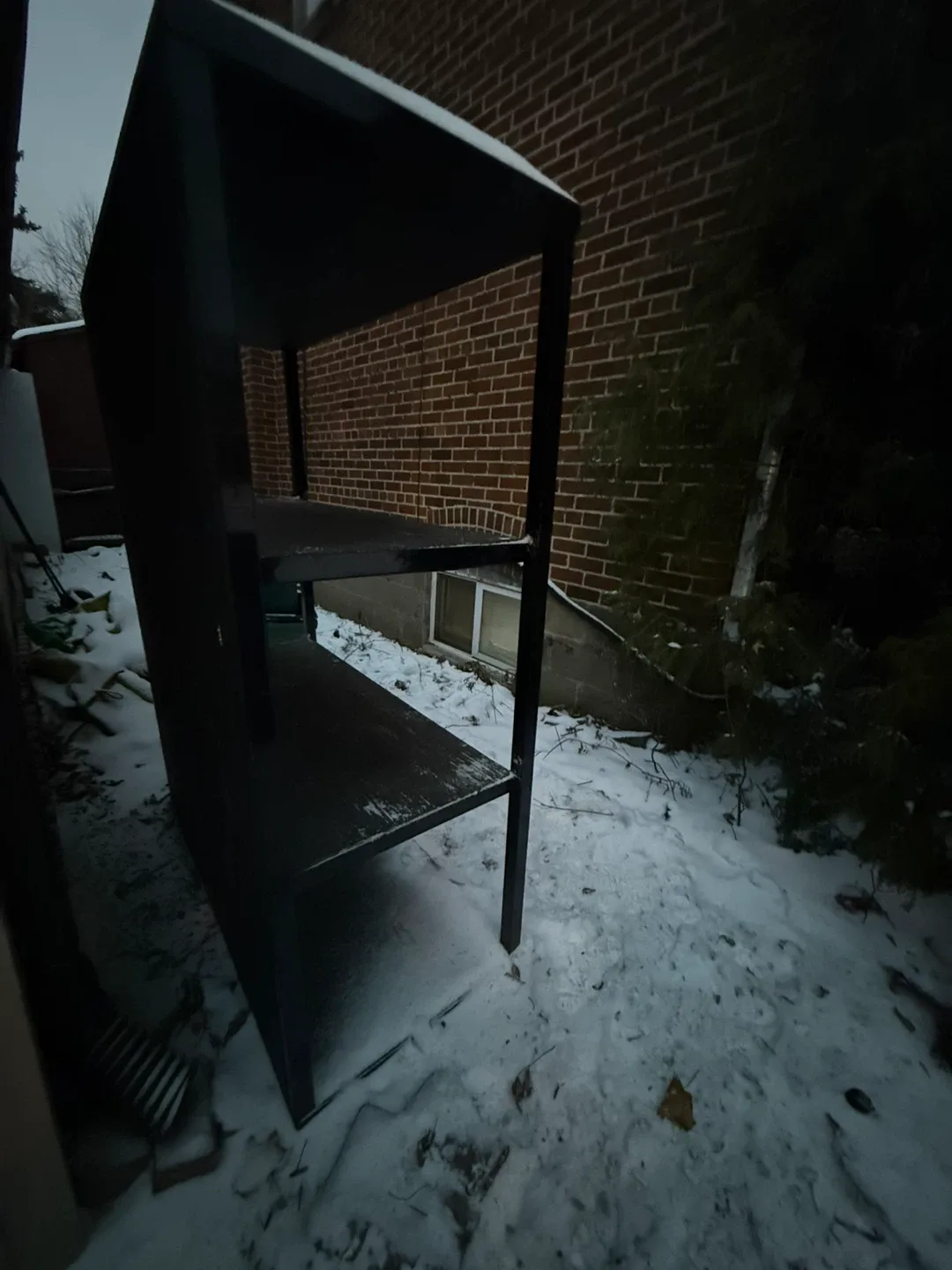 Black 4-Shelf Unit with Mirrored Backing – Very Solid & Heavy image indicator(7)