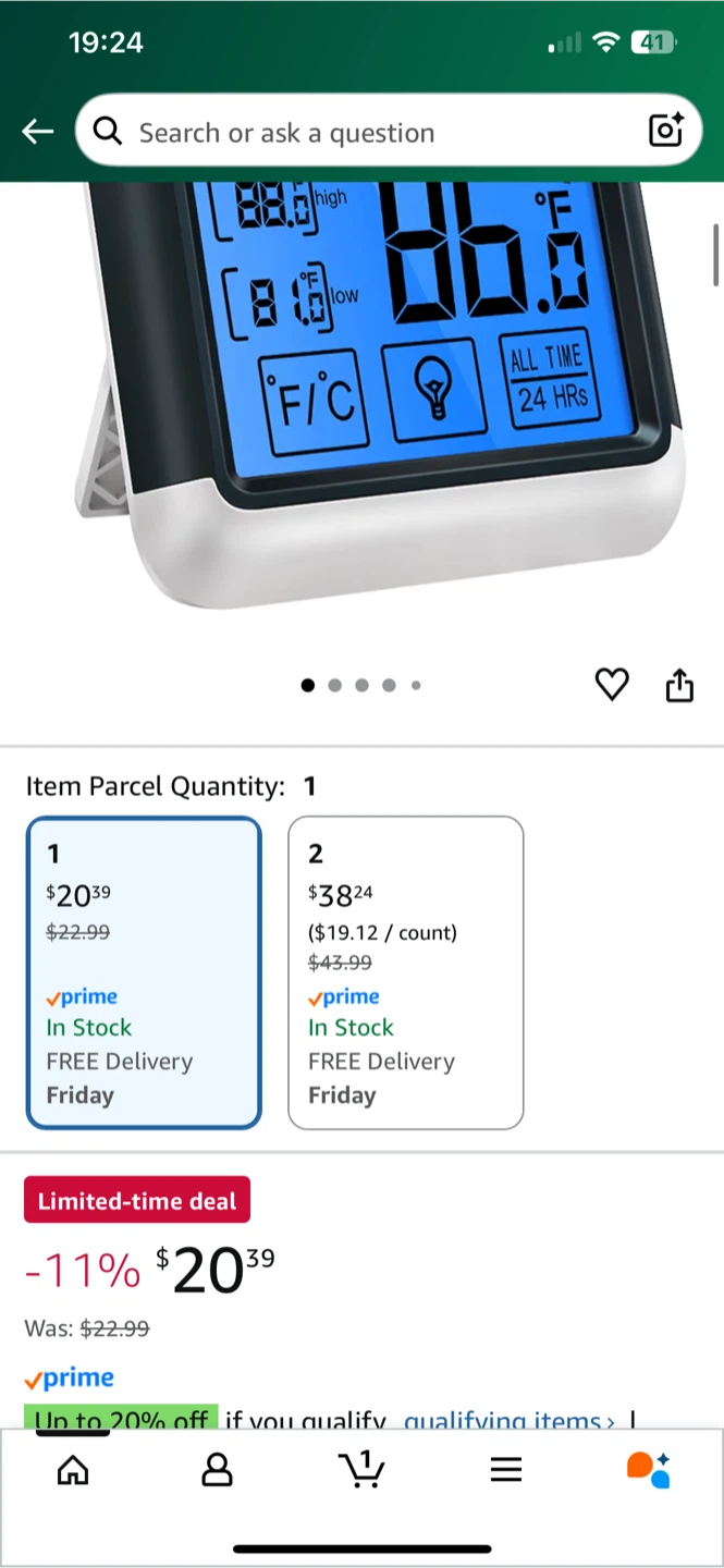 ThermoPro Indoor Humidity & Temperature Monitor - photo 3