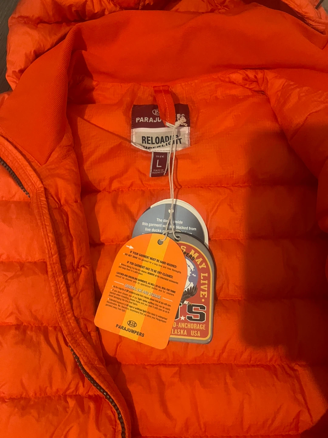 Parajumpers Reload Light Jacket - Orange, Size L - photo 2