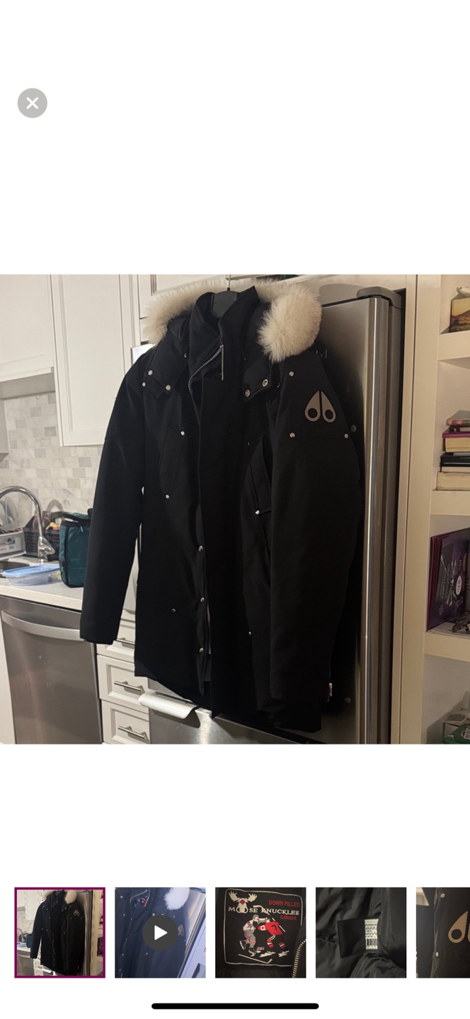 Moose Knuckles Black Winter Jacket