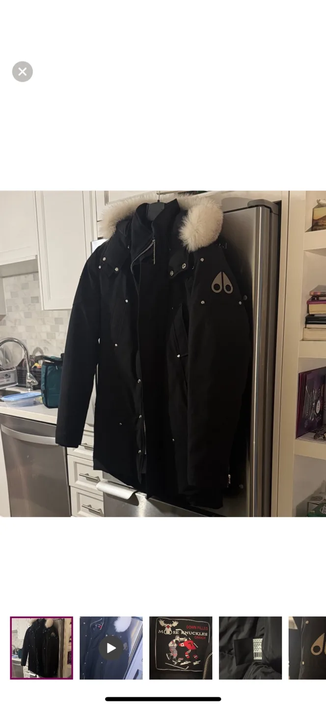 Moose Knuckles Black Winter Jacket