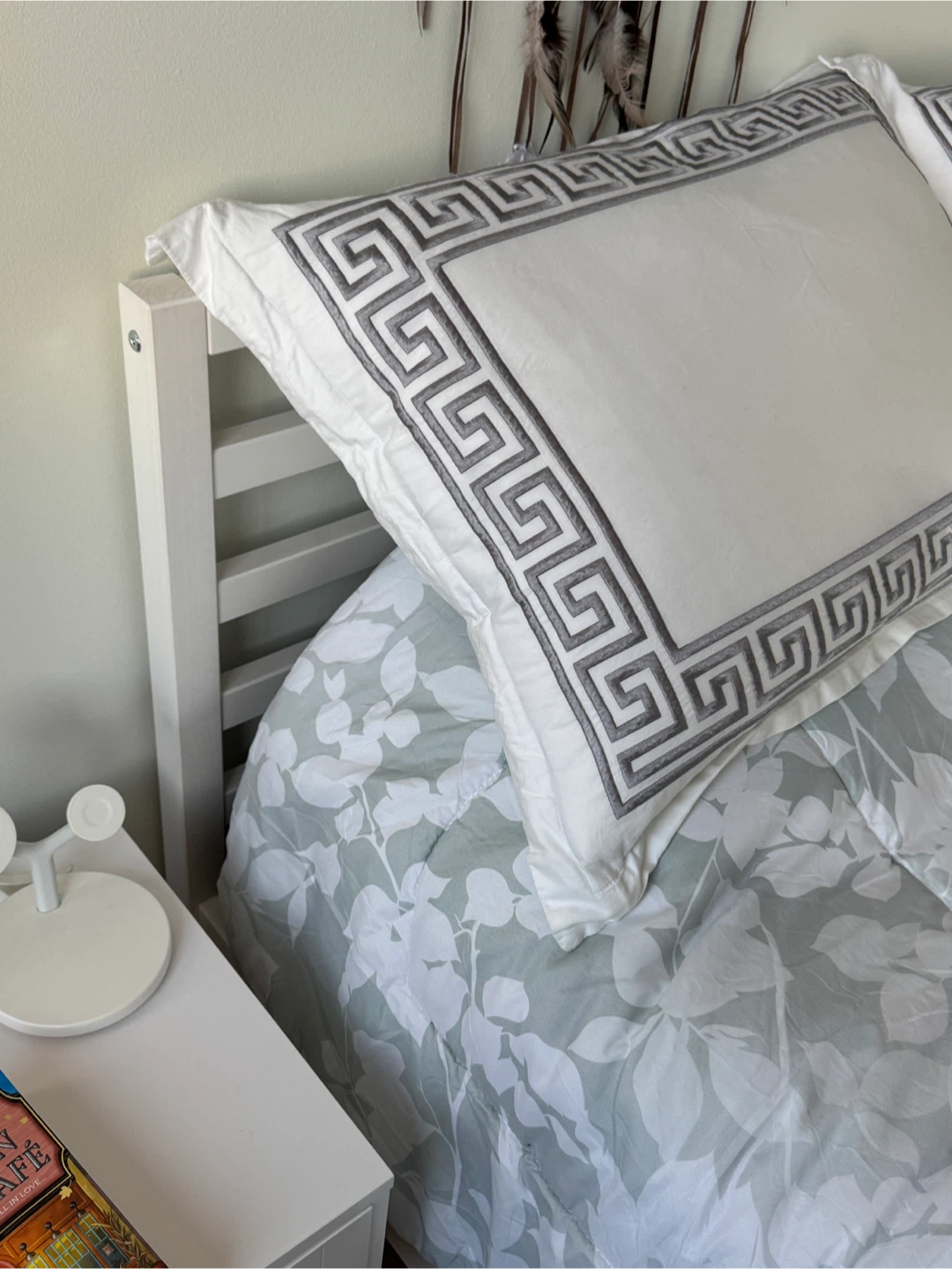 Bed Frame & White Nightstands - photo 4