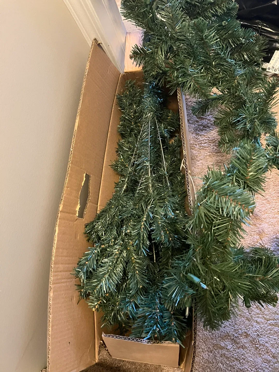 Christmas Garland with Lights