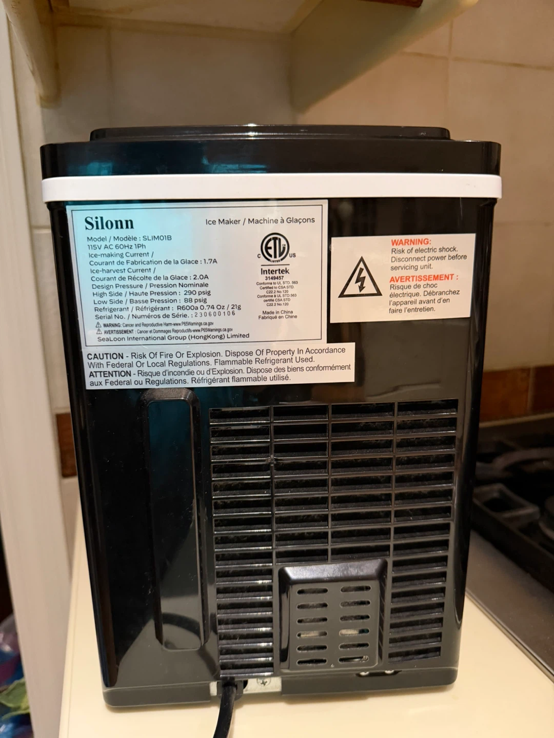 Silonn SLIMO1B Ice Maker Machine - photo 5