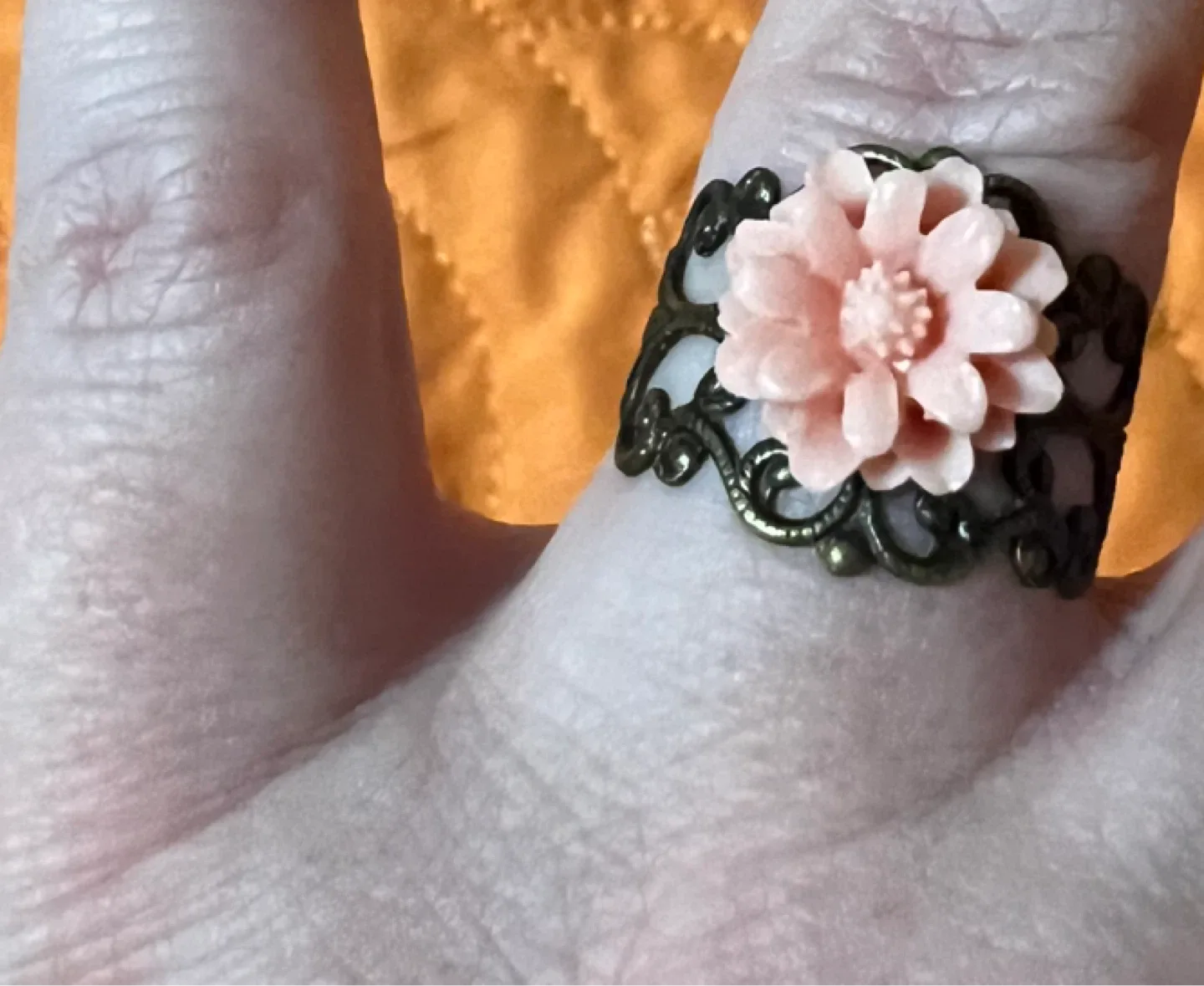 Adjustable Flower Ring