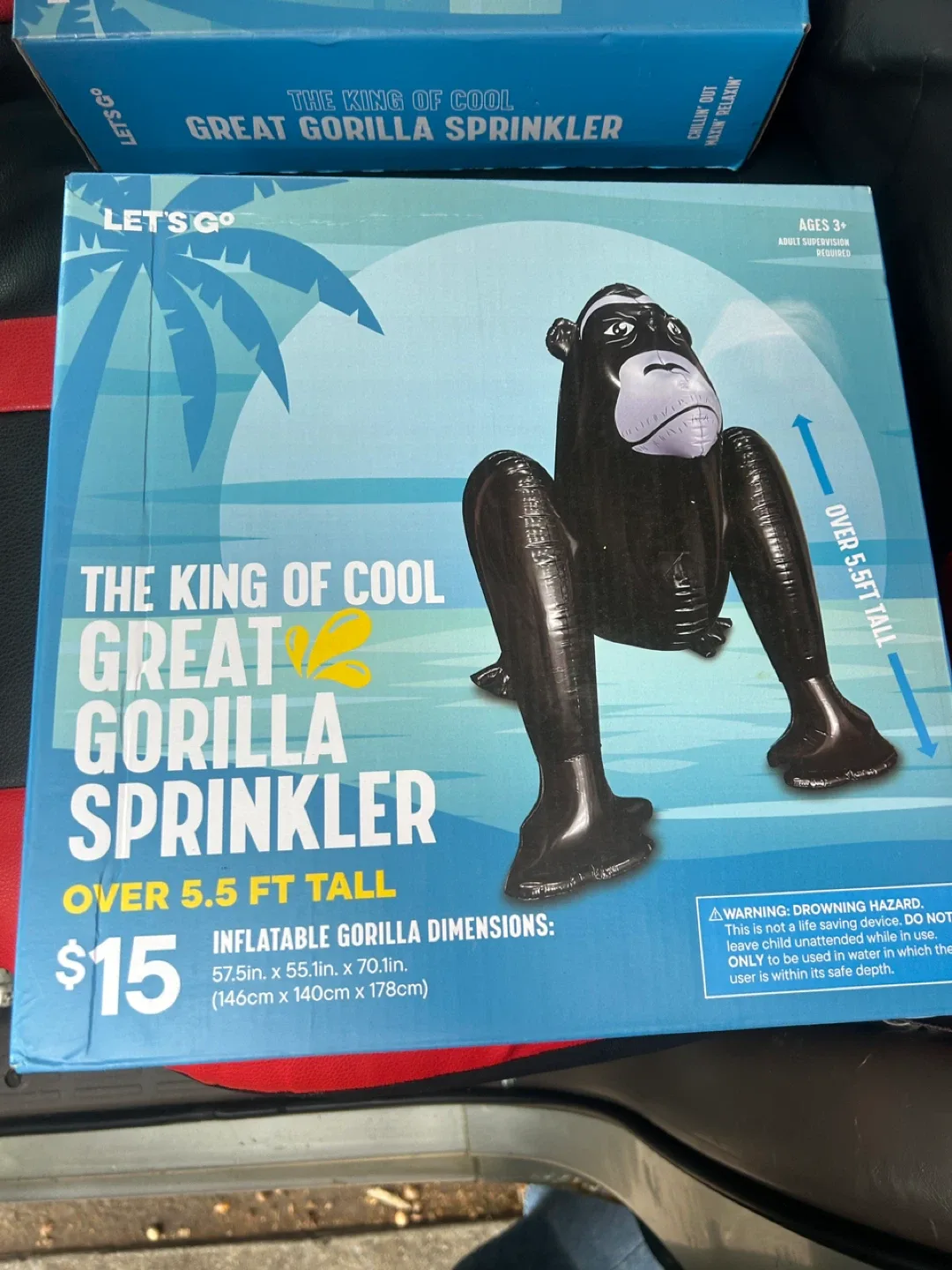 Let's Go Great Gorilla Sprinkler - New in Box