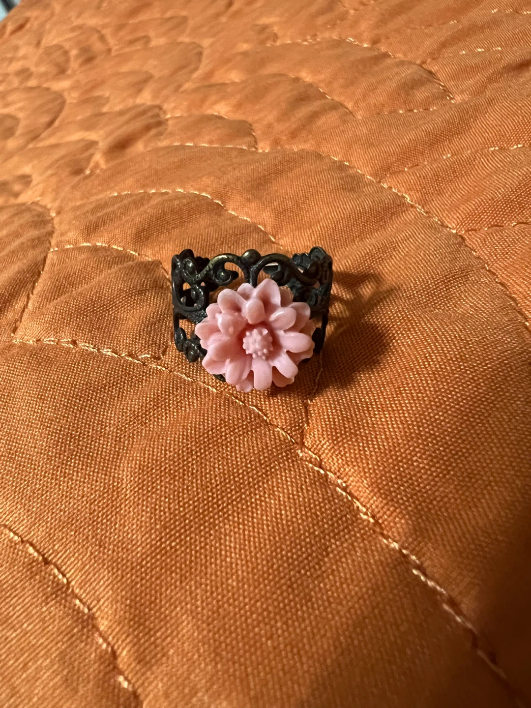 Adjustable Flower Ring - photo 4