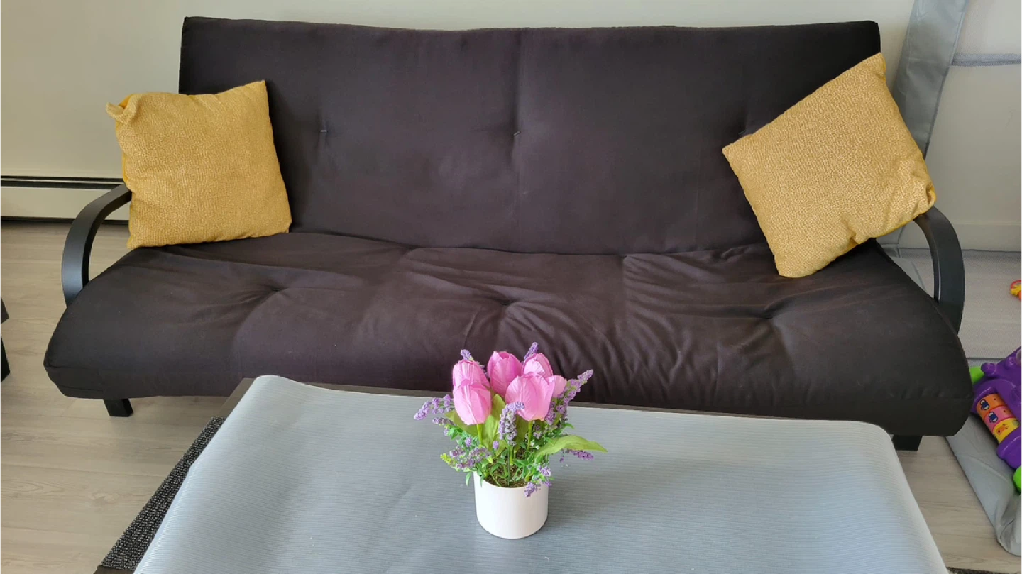 Black Futon Sofa Bed - photo 3