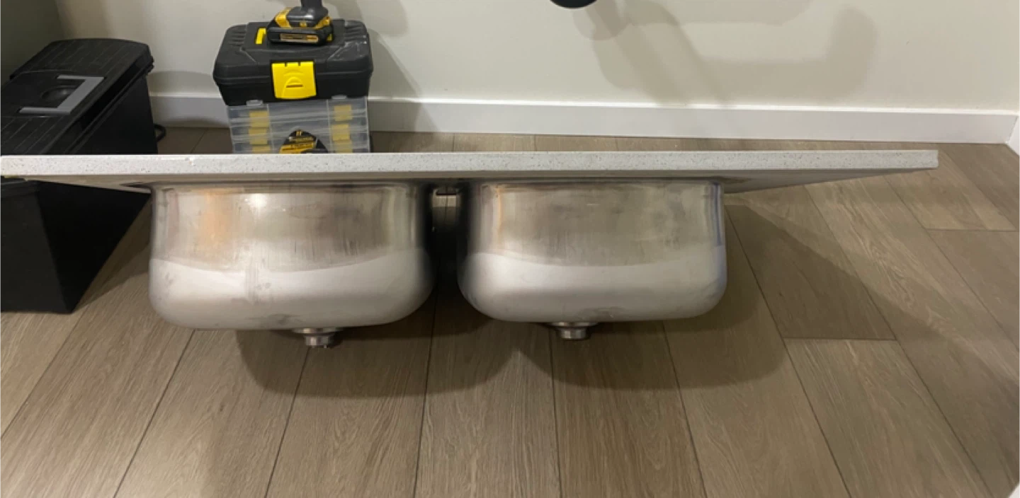 Double Stainless Steel Sink and granite countertop - photo 2