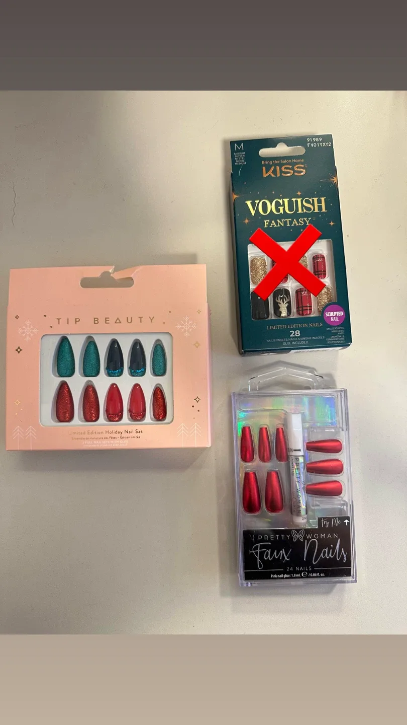 Christmas Press On Nails