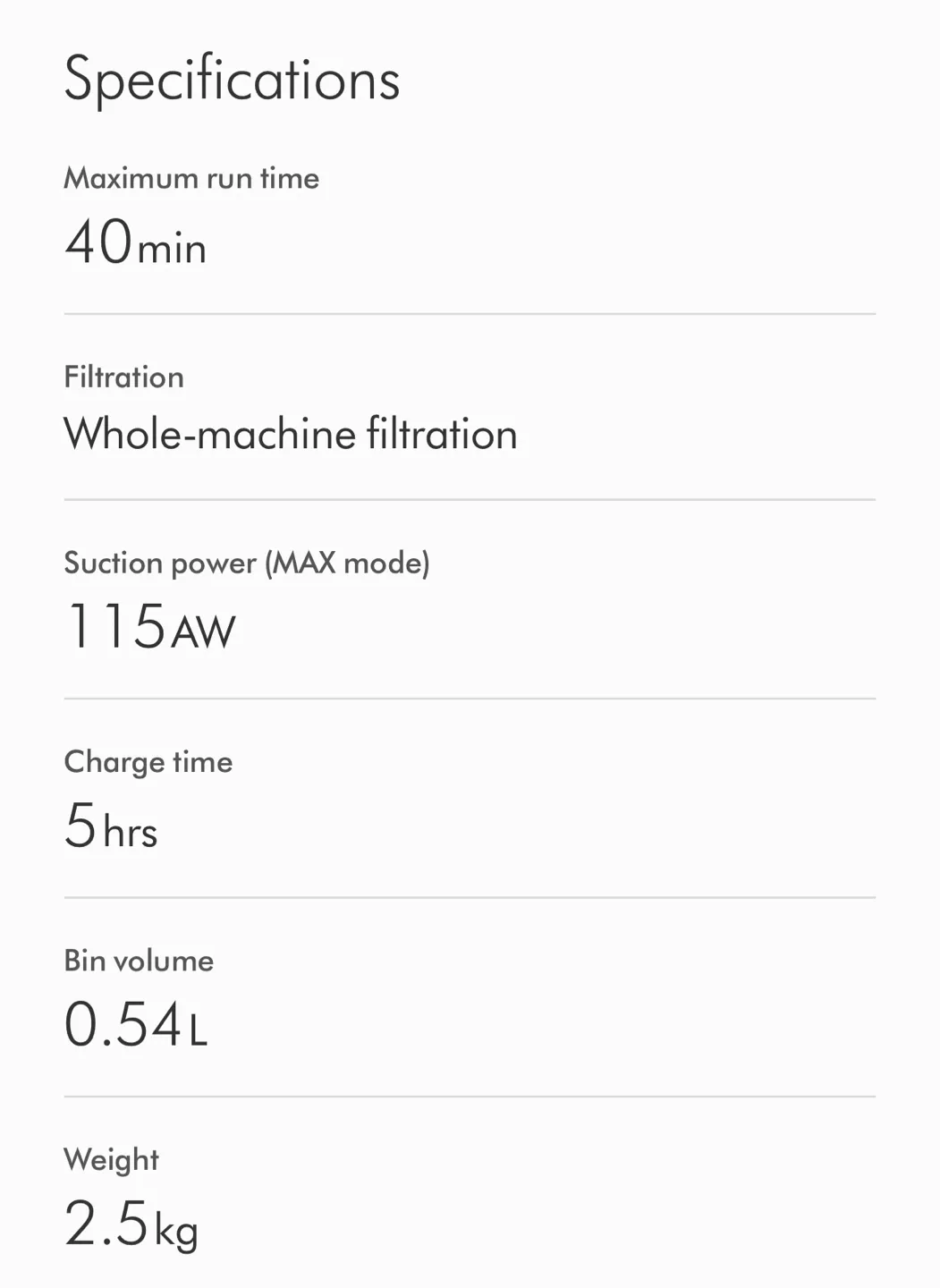 V8 Origin (Red) Cordless Vacuum – Brand New, Sealed Box image indicator(5)