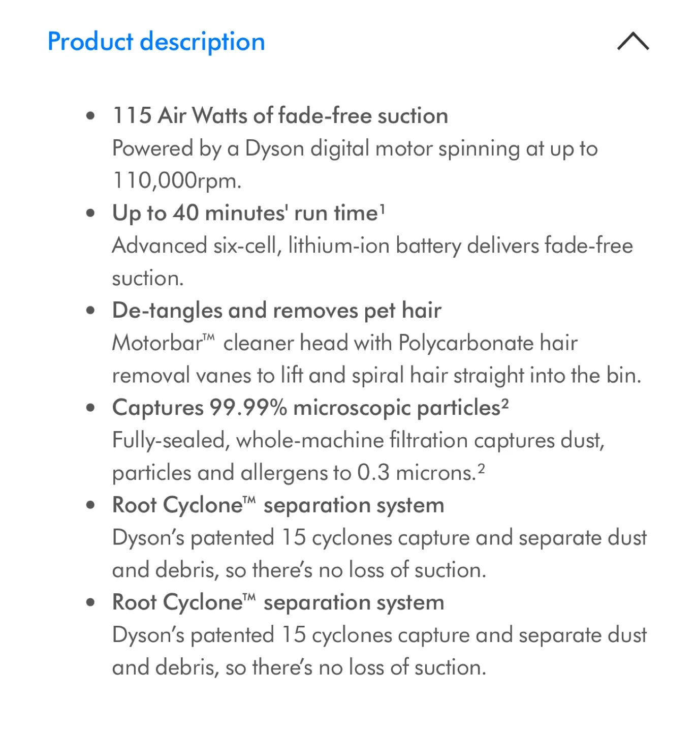 V8 Origin (Red) Cordless Vacuum – Brand New, Sealed Box image indicator(7)