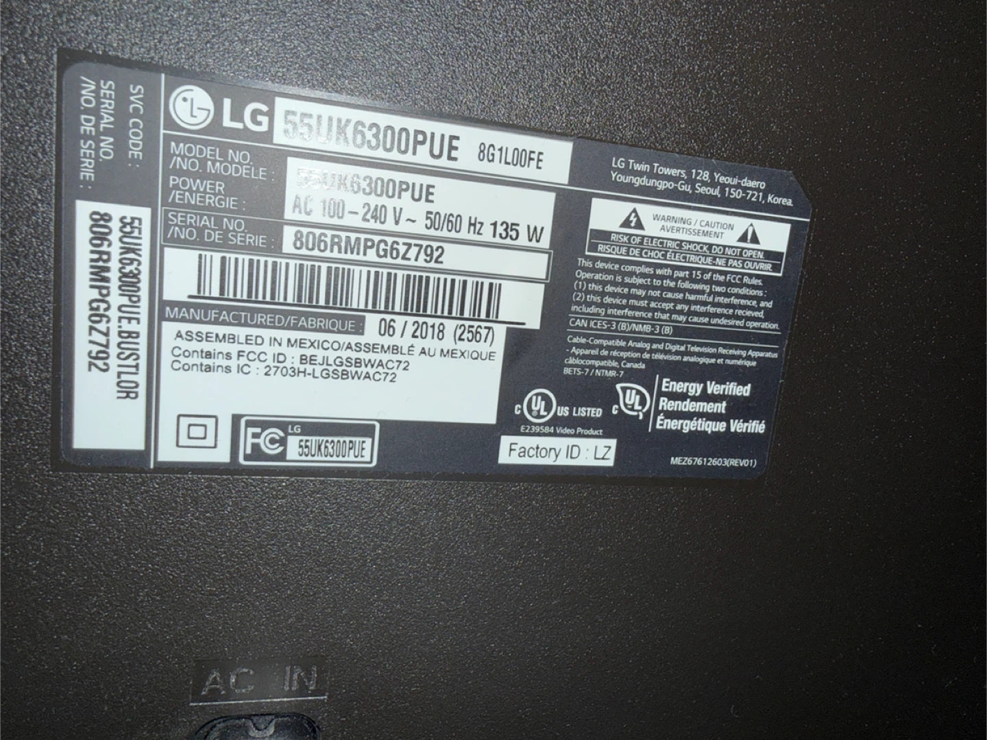 LG 55UK6300PUE 55" 4K UHD TV - photo 2