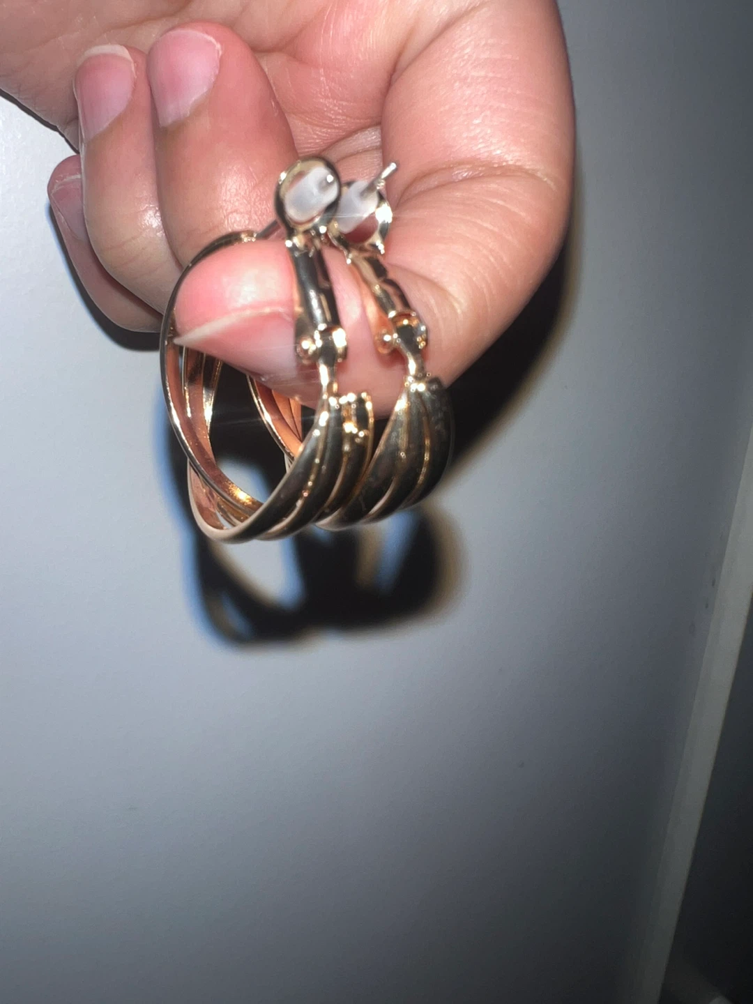 Gold Hoop Earrings - photo 3