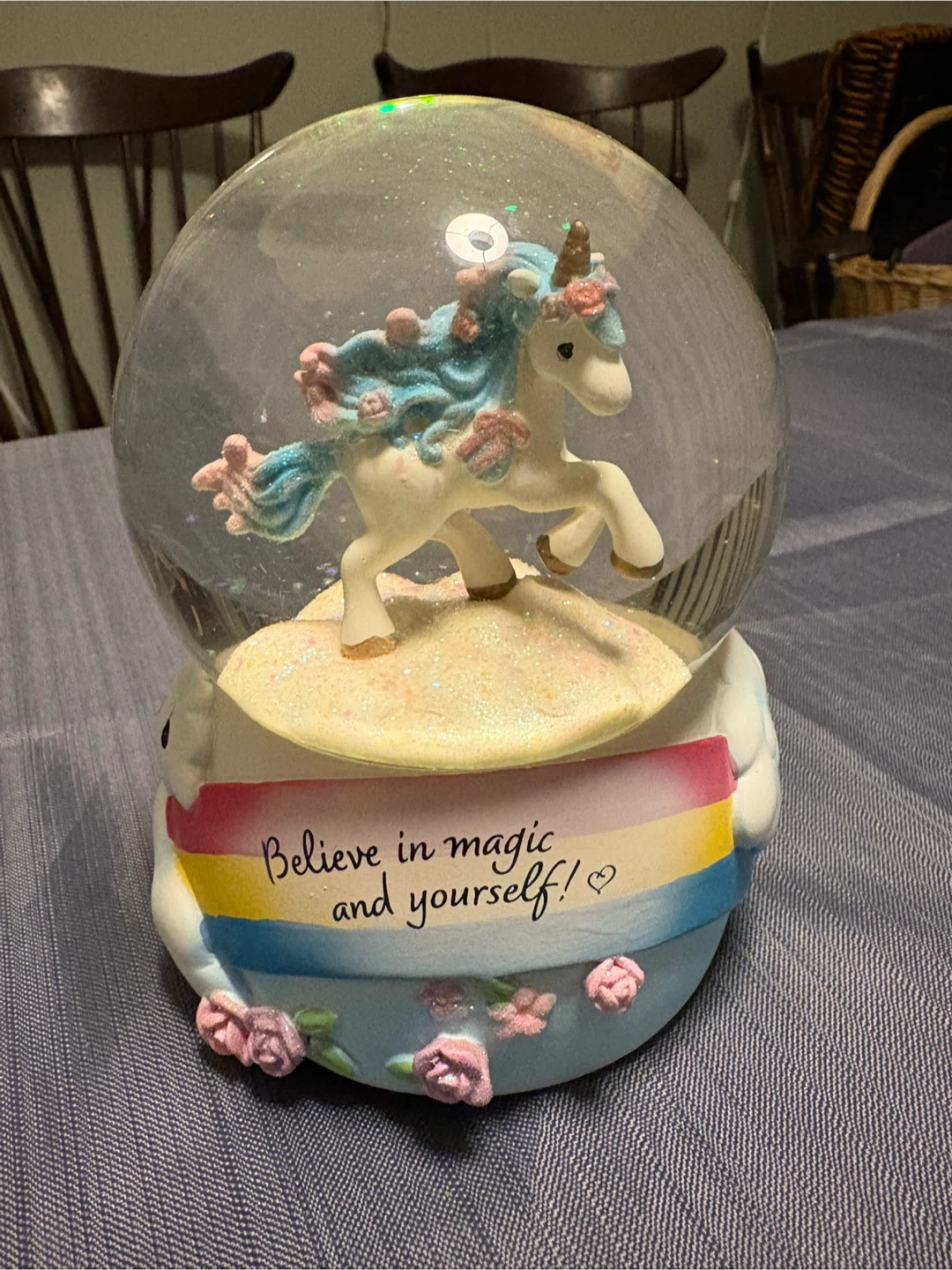 Precious Moments Unicorn Snow Globe