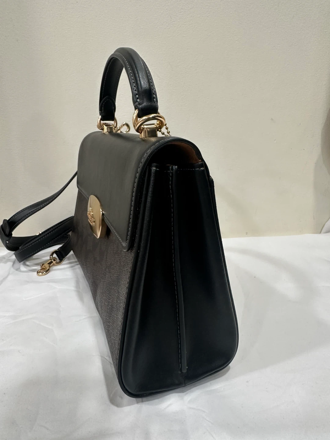 Coach Top Handle Satchel - Brown/Black - photo 3