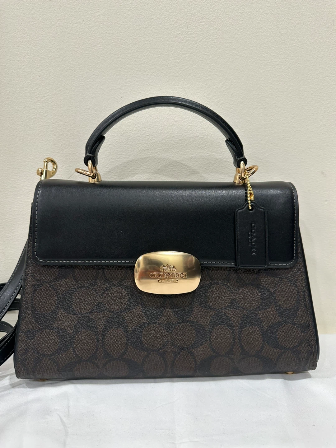 Coach Top Handle Satchel - Brown/Black - photo 5