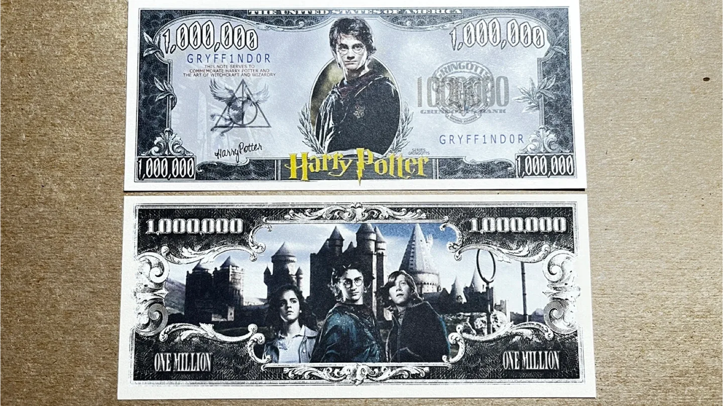 Harry Potter Million Dollar Bills