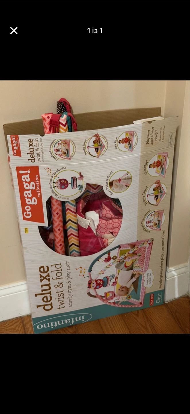 Infantino Deluxe Twist & Fold Activity Gym Play Mat