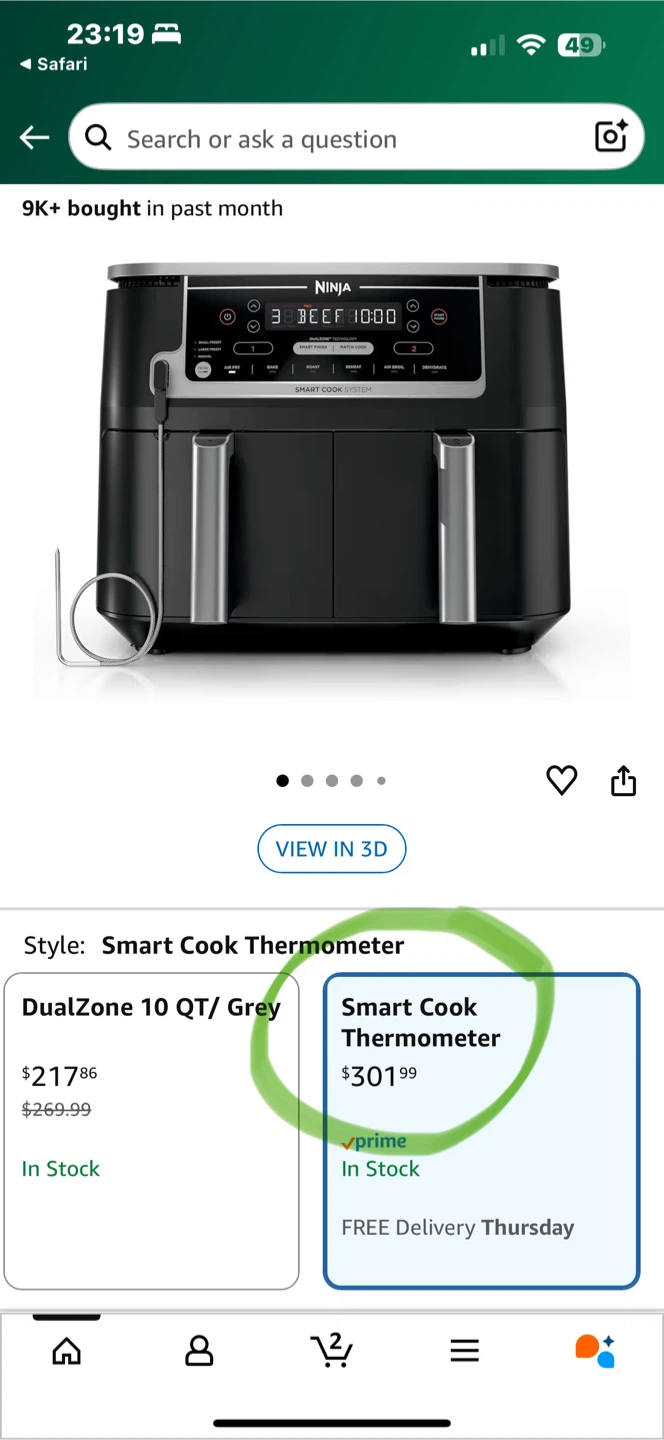 Ninja Foodi Smart XL 2-Basket Air Fryer - photo 4