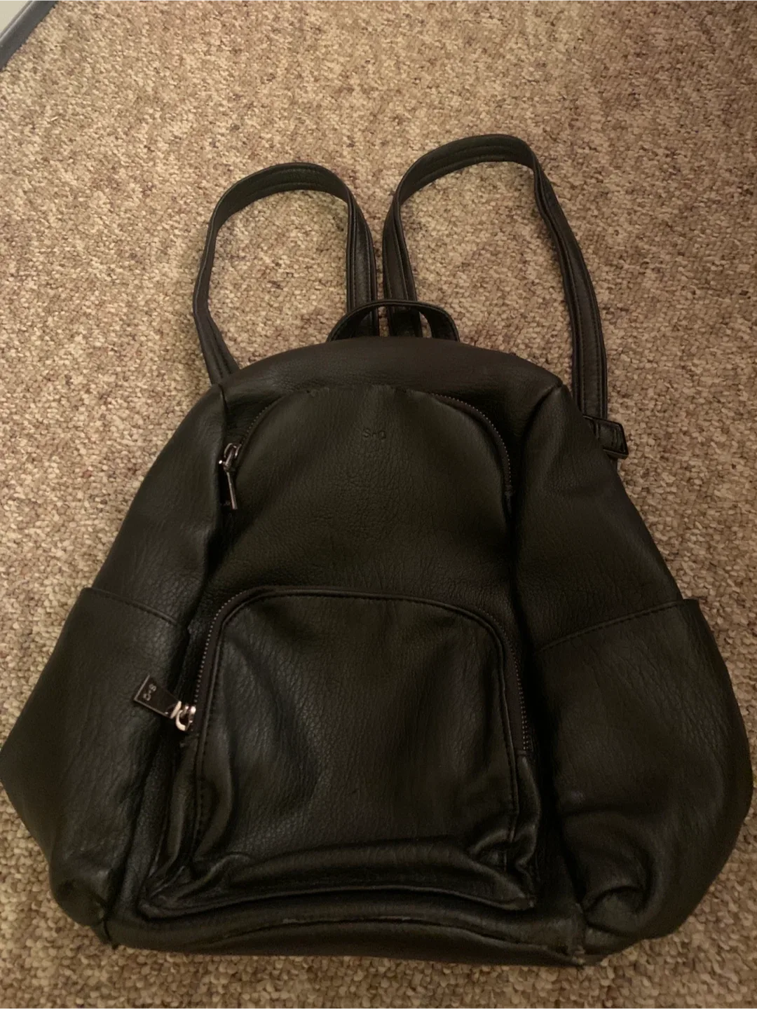 S.Q Black Backpack