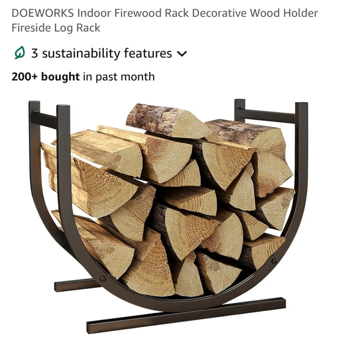 New Indoor Firewood Rack