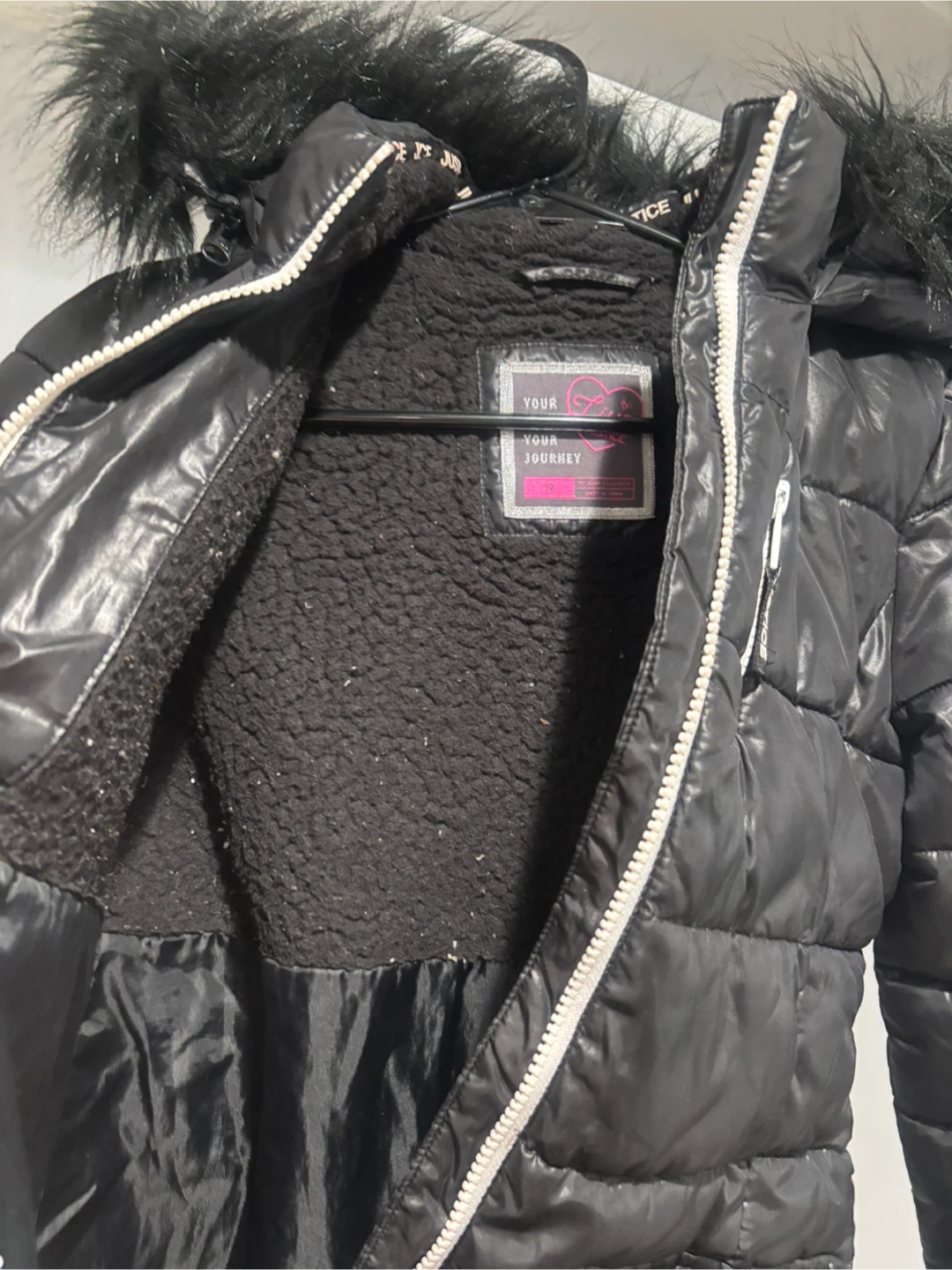 Justice Black Puffer Jacket - photo 2
