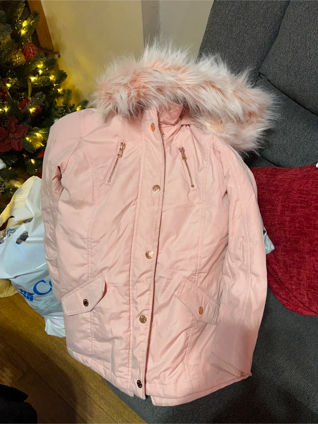 Live Justice Pink Winter Coat Size 12 - photo 3