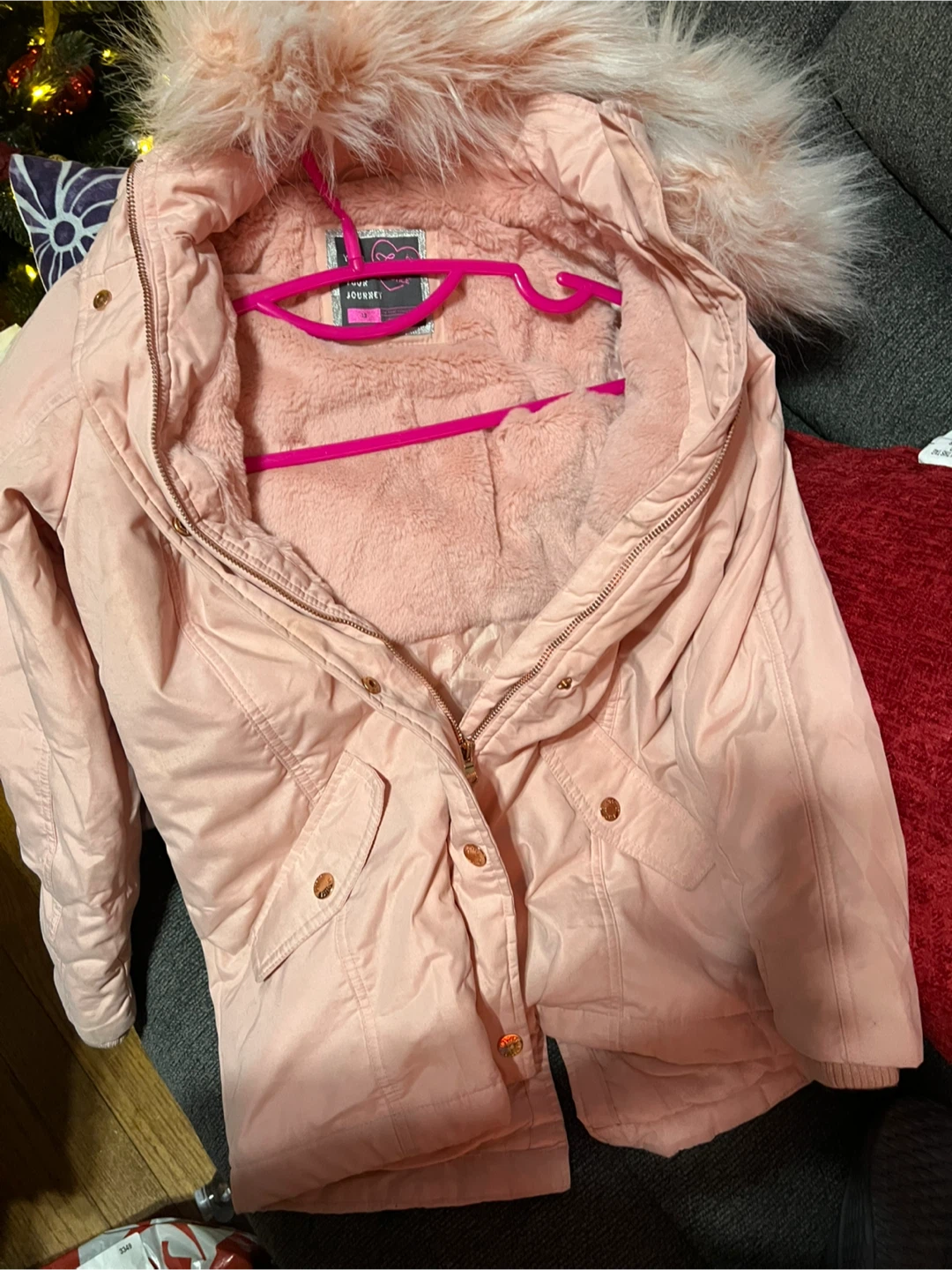 Live Justice Pink Winter Coat Size 12 - photo 4