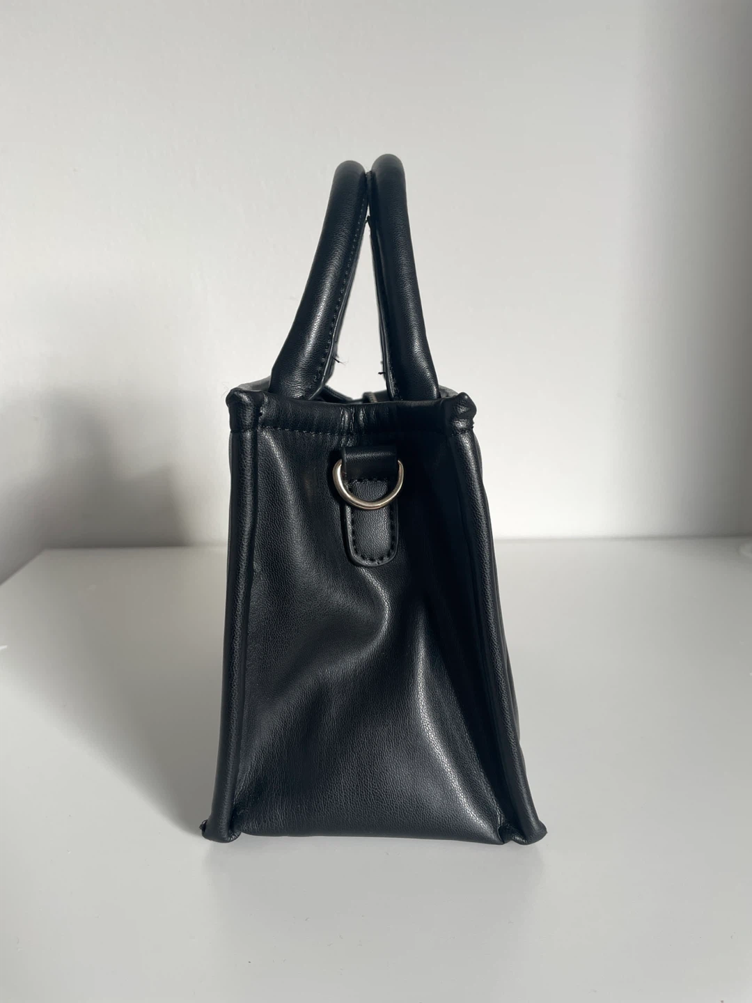 Black Quilted Mini Tote Bag - photo 3