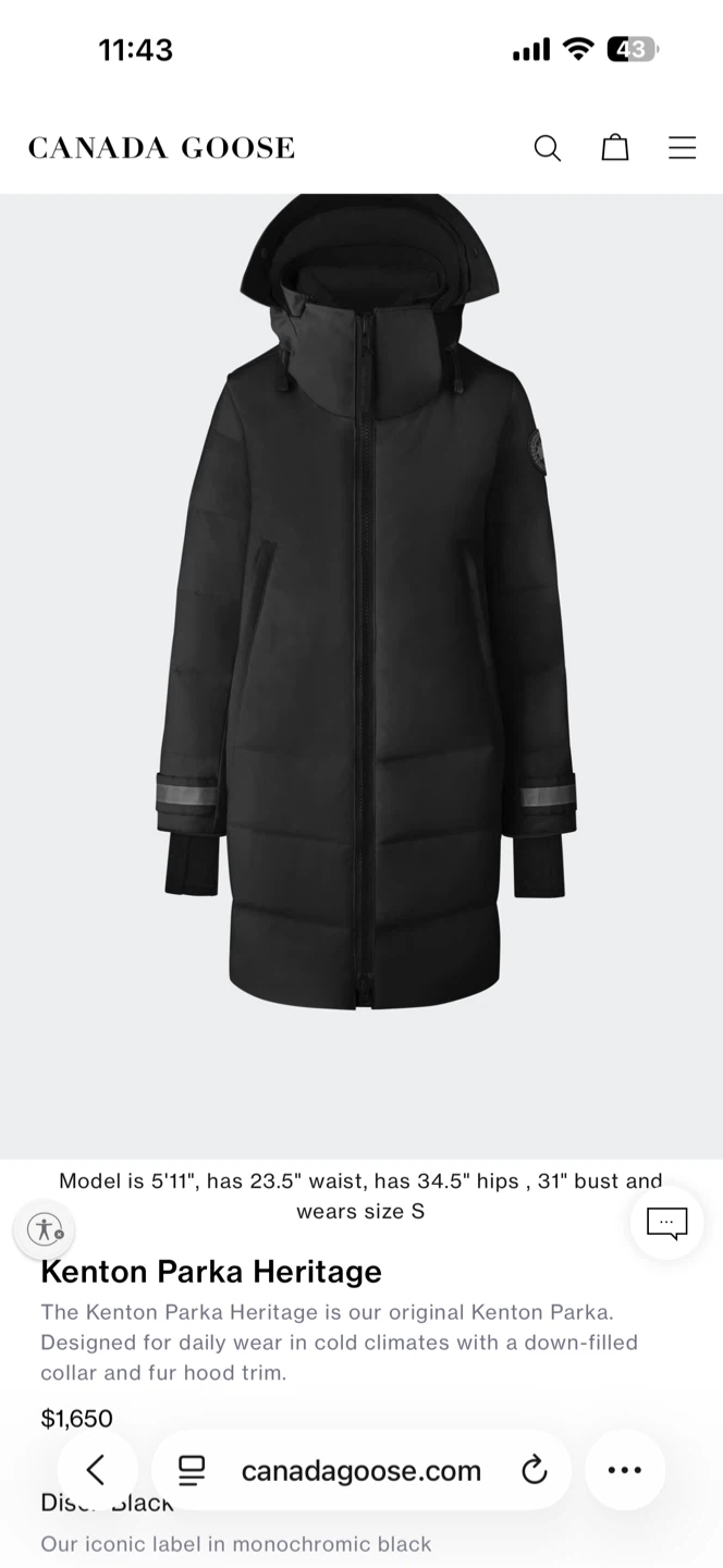 Canada Goose Kenton Parka Heritage - Black - photo 2