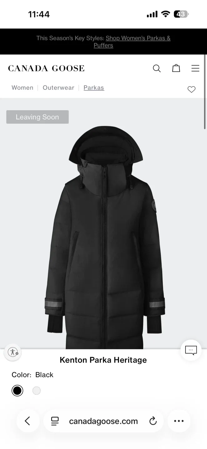 Canada Goose Kenton Parka Heritage - Black