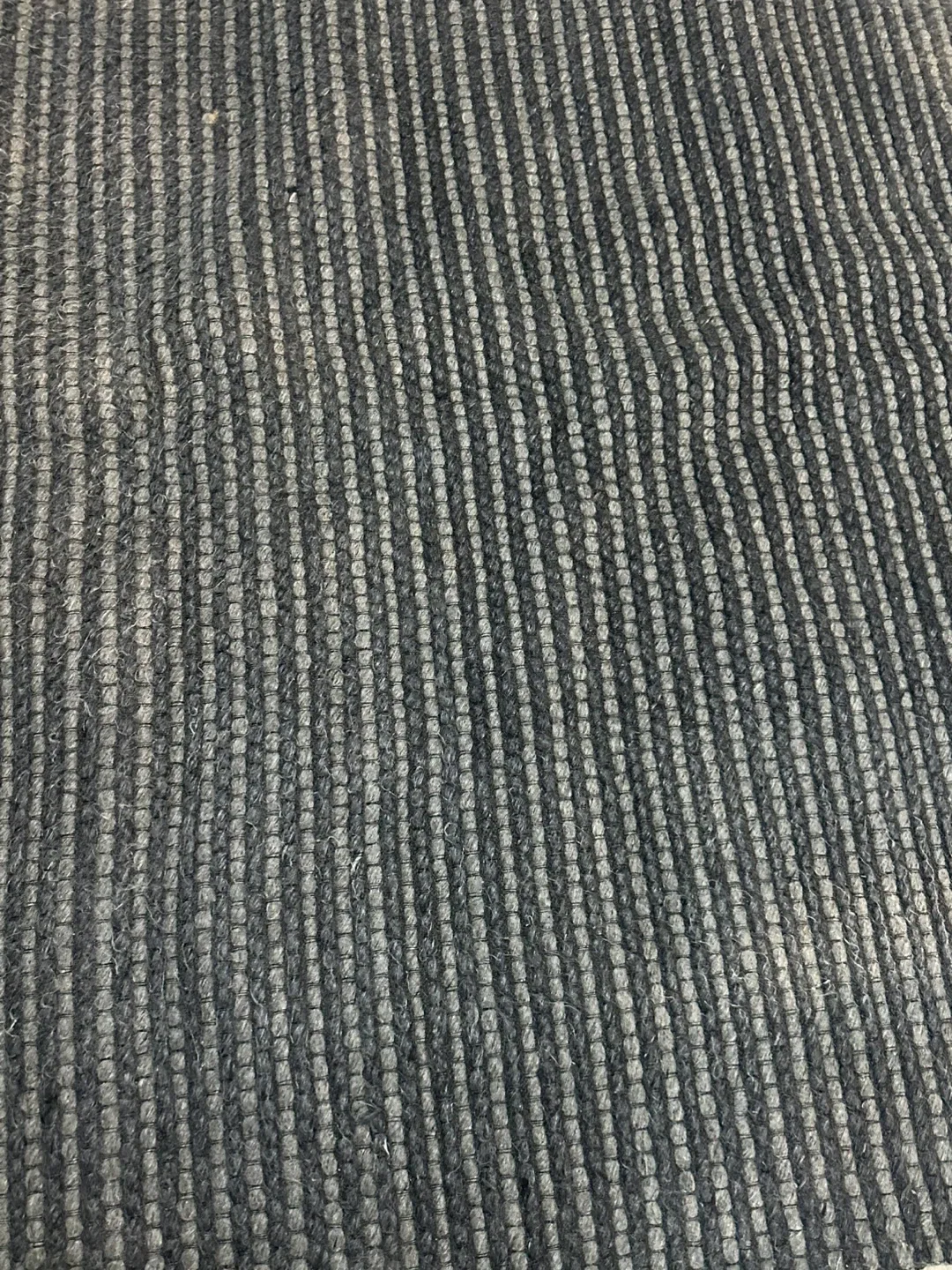 Grey Striped Area Rug