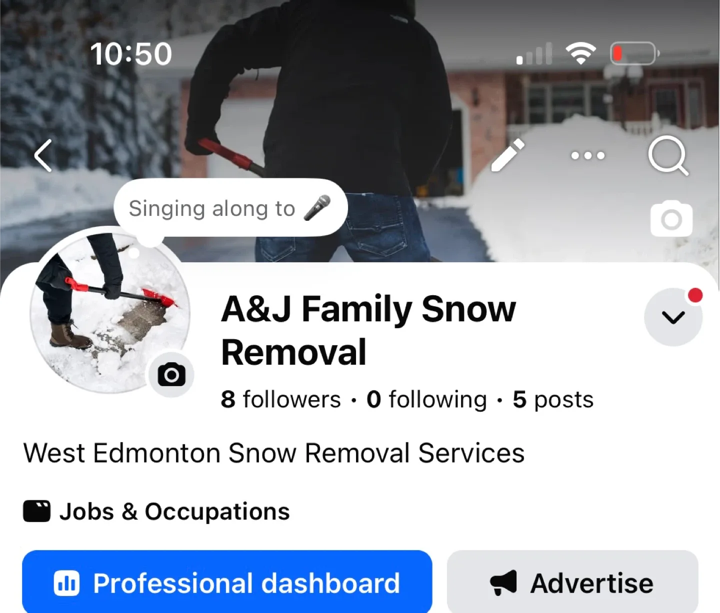 Westend snow removal