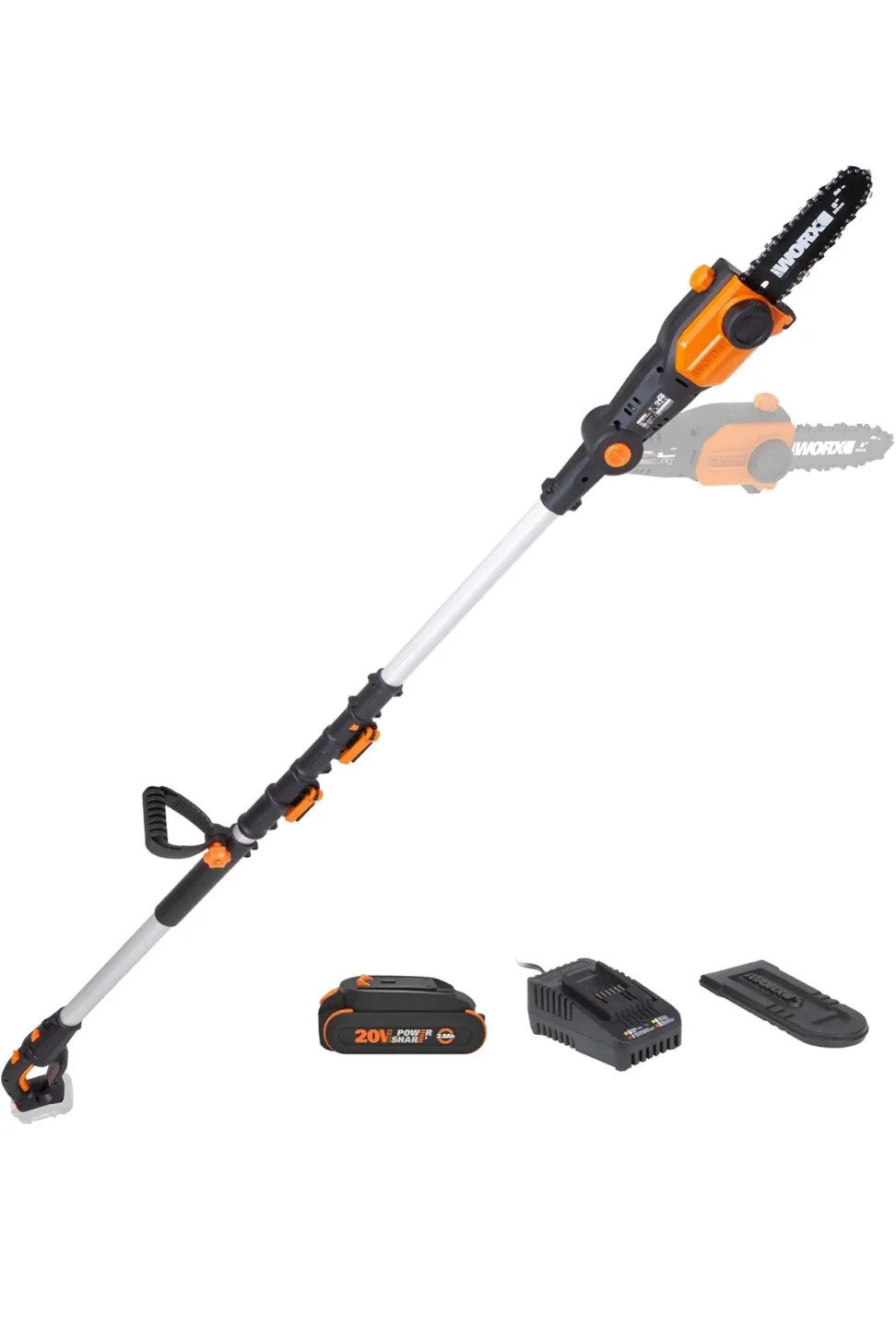 Worx 20V 8" Cordless Pole Chainsaw Brand New